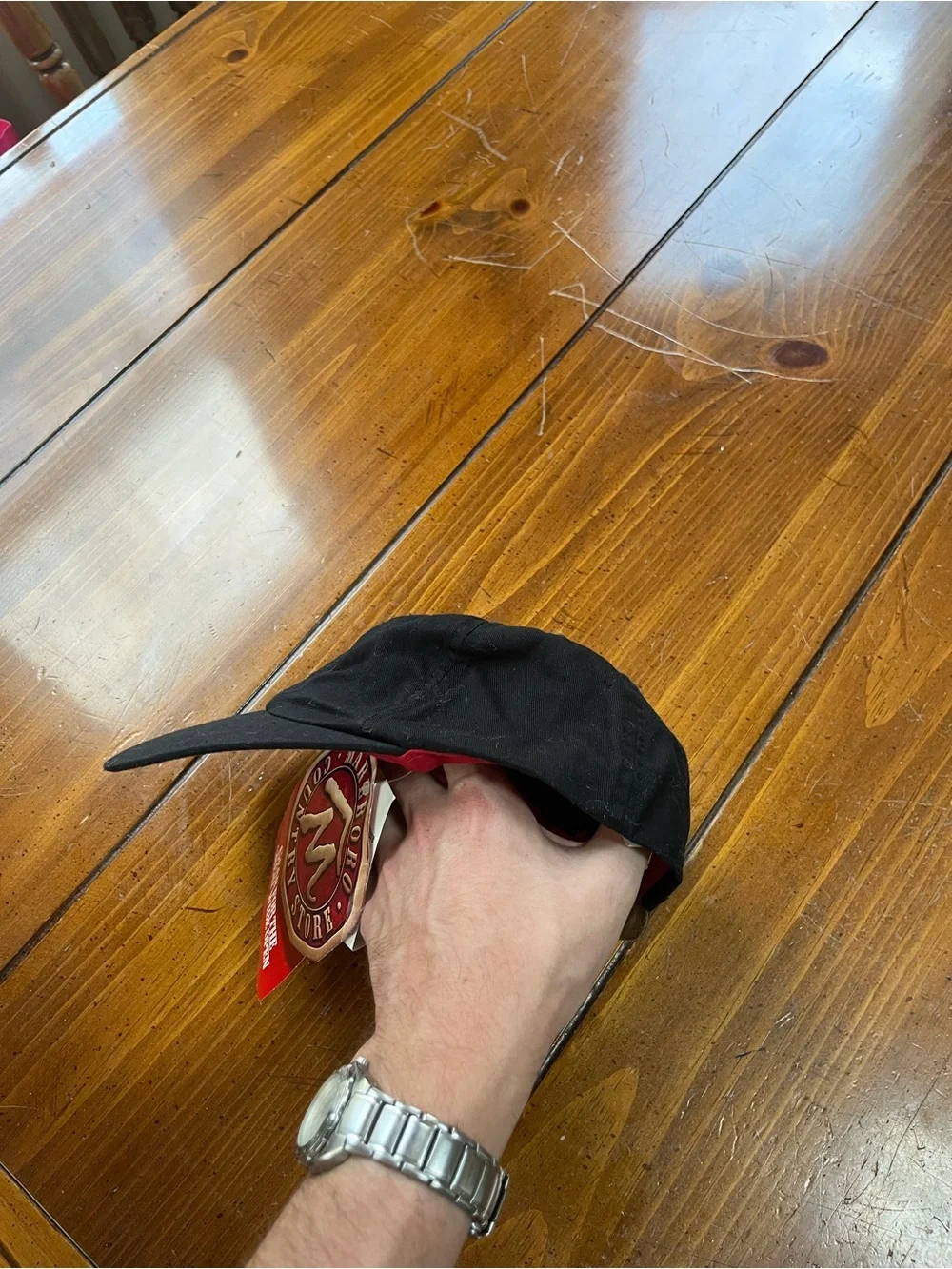 Vintage 90s Marlboro Country Store Black Strapback Hat NWT Deadstock